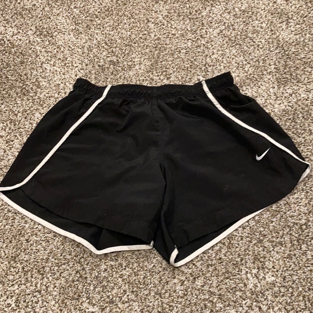 Black and white Nike shorts